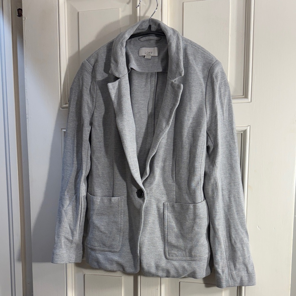 LOFT Women's Light Gray Blazer